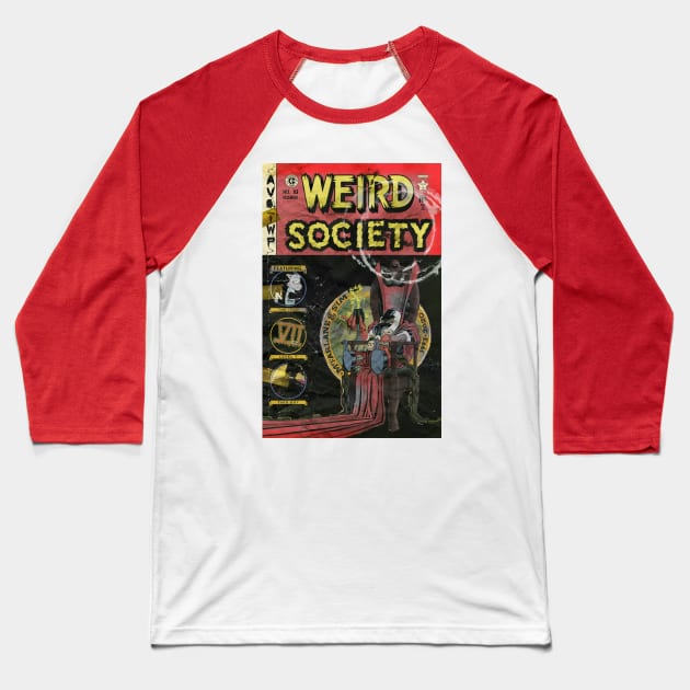 Dave Sim's Weird Society (distressed) Baseball T-Shirt by Matt Dow's AMOC TeePublic Shop